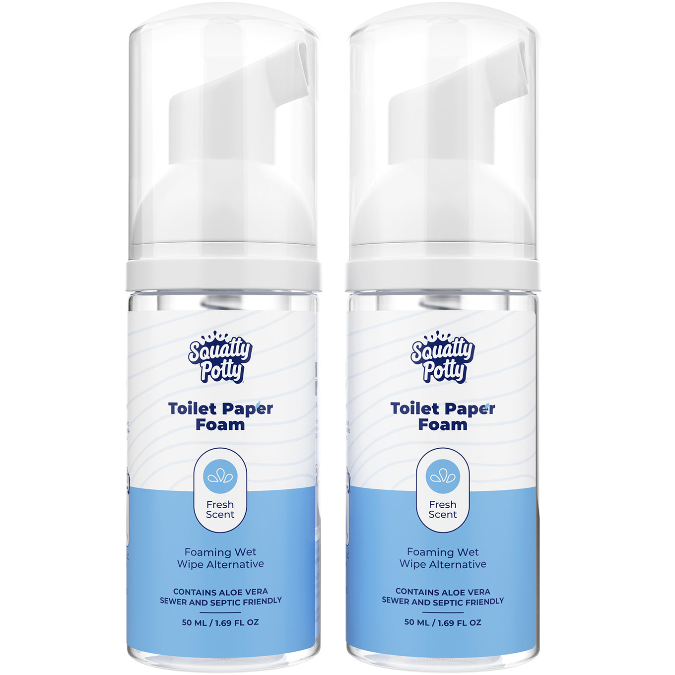 Toilet Paper Foam Instant Wet Wipe 2 Pack